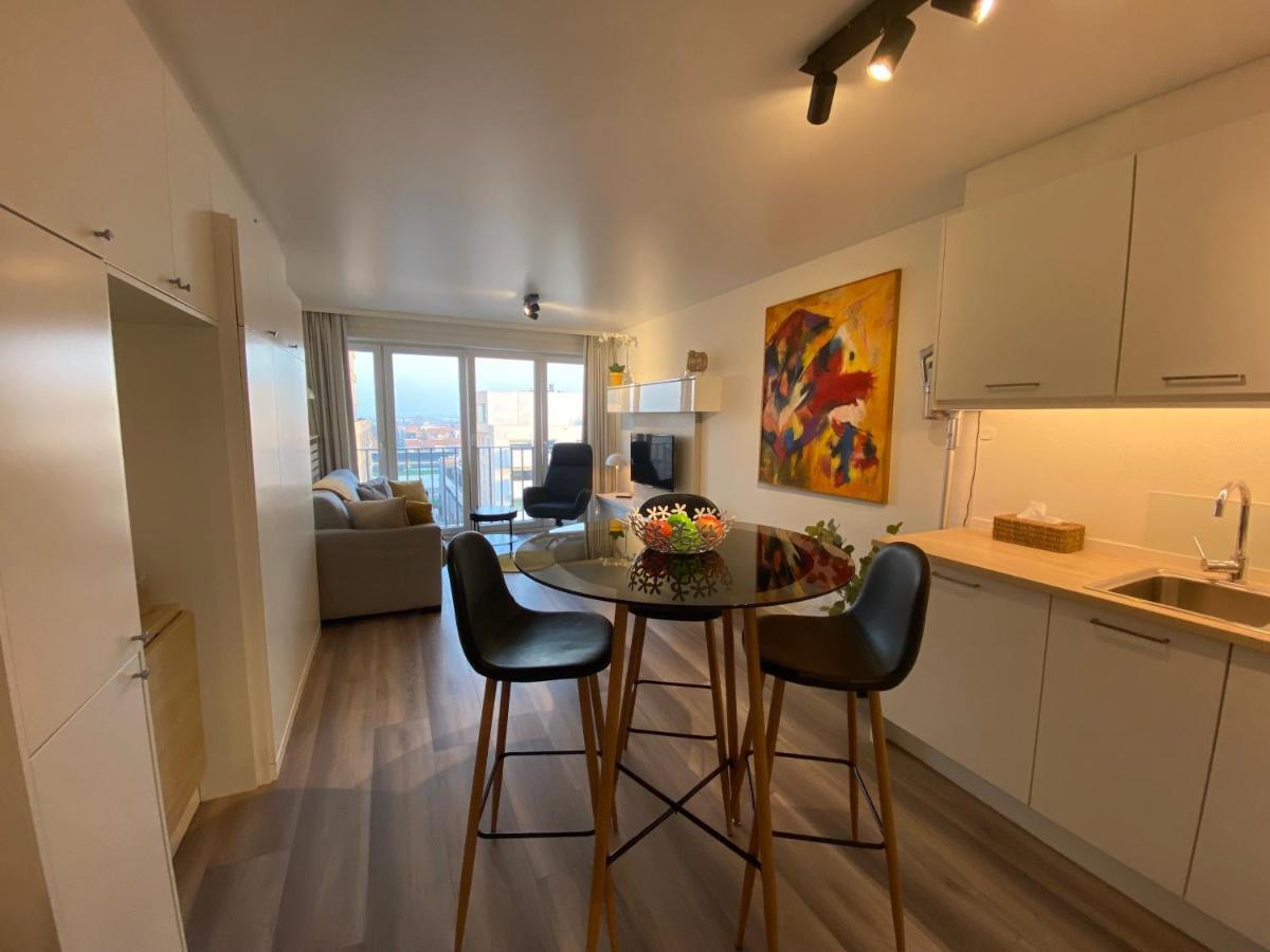 Moderne studio aan zee Lejlighed Oostende Eksteriør billede